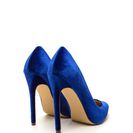 Incaltaminte Femei CheapChic Head To Toe Pointed Velvet Pumps Blue