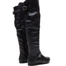Incaltaminte Femei CheapChic Ride On Faux Leather Buckled Boots Black
