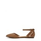 Incaltaminte Femei Forever21 Faux Leather Ankle-Strap Flats Taupe