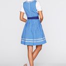 Costum popular bavarez cu şorţ, scurt 