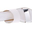 Incaltaminte Femei Michael Kors Millie Slide SilverWhite SpecchioVachetta