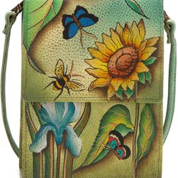 Anuschka Handbags Mini Sling Organizer Floral Dreams