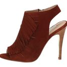 Incaltaminte Femei Chinese Laundry Lindy Fringe Heel Rust Suede