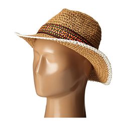 Accesorii Femei Echo Design Crocheted Straw Hat Light Straw