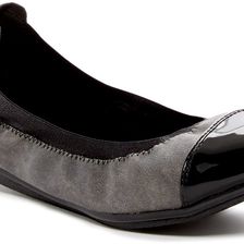 Easy Spirit Ginelle Cap Toe Flat PEWTER M Y