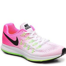Incaltaminte Femei Nike Air Zoom Pegasus 33 Lightweight Running Shoe - Womens WhitePinkGreen