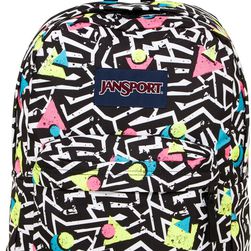 JanSport Superbreak Backpack BLACK WHIT