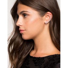 Bijuterii Femei CheapChic Dotted Stone Left Ear Cuff Met Slvr