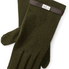 Ralph Lauren Wool-Blend Touch Screen Gloves Cypress Green