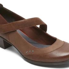 Rockport Total Motion Amy Gore Mary Jane Nutella Cas Pull/Pearl S