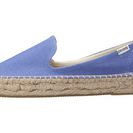 Incaltaminte Femei Soludos Platform Smoking Slipper Marina Blue Cotton Canvas