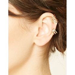 Bijuterii Femei Forever21 Etched Cutout Ear Cuff Set Gold
