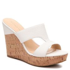 Incaltaminte Femei Ivanka Trump Hotty Lizard Wedge Sandal White