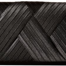 Jessica McClintock Abbey Satin Clutch Black