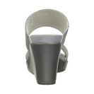 Incaltaminte Femei Crocs Leigh II 2-Strap Wedge SilverGraphite