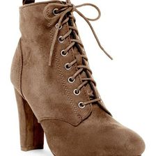 Incaltaminte Femei Legend Footwear Amaya Lace-Up Bootie Taupe