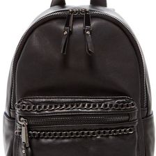 French Connection Alexa Mini Faux Leather Backpack BLACK