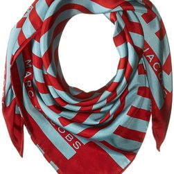 Marc Jacobs Satin Stripe Bandana Light Blue Multi