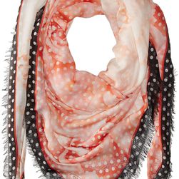 Roberto Cavalli Pois Rose Scarf Light Rose