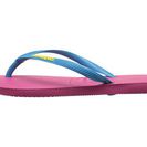 Incaltaminte Femei Havaianas Slim Logo Pop-Up Flip Flops Orchid RoseTurquoise