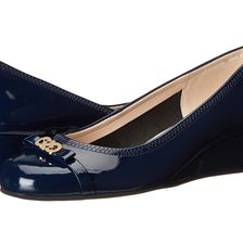 Cole Haan Elsie Logo Wedge II Blazer Blue WP Patent