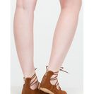 Incaltaminte Femei CheapChic Ride The Wave Pointy Lace-up Flats Cognac