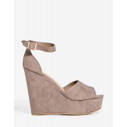 Incaltaminte Femei CheapChic Love Potion Wedge TaupeKhaki