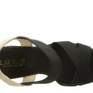 Incaltaminte Femei LAUREN Ralph Lauren Elena Black Solid CanvasElastic