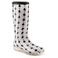 Incaltaminte Femei BootsiTootsi Penguin Rain Boot WhiteBlack