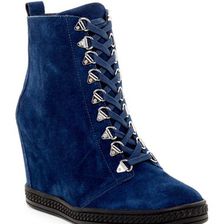 Incaltaminte Femei Fergie Jillian Hidden Wedge Bootie NAVY