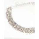 Bijuterii Femei CheapChic Diamond Grid Rhinestone Choker Met Slvr