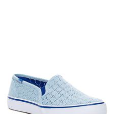 Incaltaminte Femei Keds Double Deck Perf Slip-On Platform Sneaker BLUE