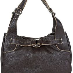 Furla Brown Pebbled Leather Medium Shoulder Bag 174902-BOB875Z N/A