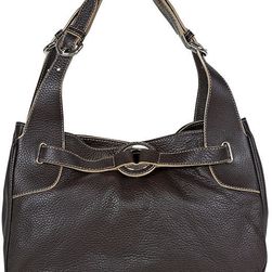Furla Brown Pebbled Leather Medium Shoulder Bag 174902-BOB875Z N/A