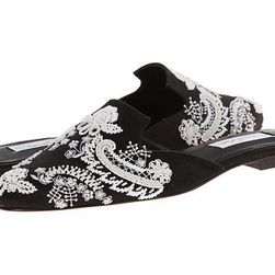 Incaltaminte Femei Oscar de la Renta Vesna 10mm Slide Black Embroidery