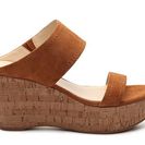 Incaltaminte Femei Marc Fisher Shelbee Wedge Sandal Cognac