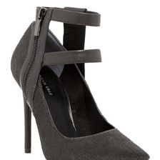 Incaltaminte Femei Kenneth Cole New York Wren Genuine Calf Hair Ankle Strap Pump CHARCOAL