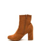 Incaltaminte Femei CheapChic Stacked In Your Favor Chunky Booties Mocha
