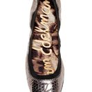 Incaltaminte Femei Sam Edelman Cayla Metallic Flat PWTR-BLK