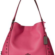 COACH Floral Rivets Detail Edie 31 Shoulder DK/Dahlia