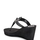 Incaltaminte Femei BCBGeneration Black Thank Platform Wedge Thong Sandals Black