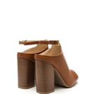 Incaltaminte Femei CheapChic Subtle Art Ankle Strap Mule Booties Whisky