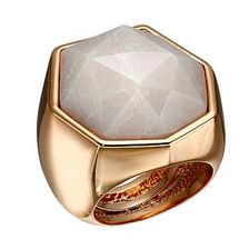 Bijuterii Femei Vince Camuto Angular Stone Ring Burnt Rose GoldCrackled White Opal