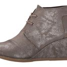 Incaltaminte Femei TOMS Desert Wedge Gunmetal Metallic Synthetic Leather