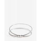 Bijuterii Femei CheapChic Mini Row Rhinestone Wire Cuff Met Slvr
