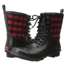 Incaltaminte Femei Chooka Cara Plaid Rain Boot Red