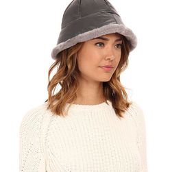 Accesorii Femei UGG Lorien Cloche w Shearling Trim Grey Multi