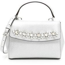 Michael Kors Crystal Crossbody Mini Ava Bag SILVER