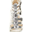 Incaltaminte Femei Michael Antonio Glenville Metallic Wedge Sandal Silver