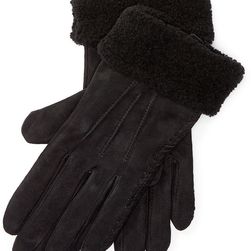 Ralph Lauren Shearling Gloves Black